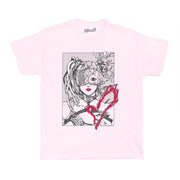 Kawaii cyberpunk anime graphic t-shirt.