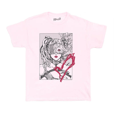 Kawaii cyberpunk anime graphic t-shirt.
