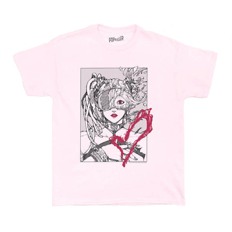 Kawaii cyberpunk anime graphic t-shirt.