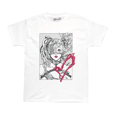 Robot cyberpunk anime t-shirt.