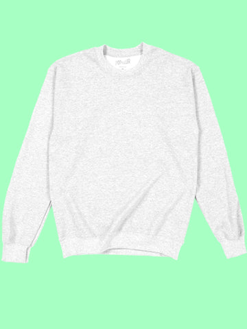 Popkiller custom printed ash sweatshirt.