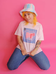 retrowave nostalgia tech doki doki heart t-shirt.