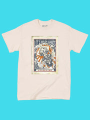 COVID safety graphic t-shirt by Japanese artist Anraku.
