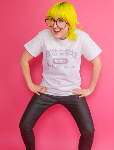 Weeb otaku trash meme graphic tee.