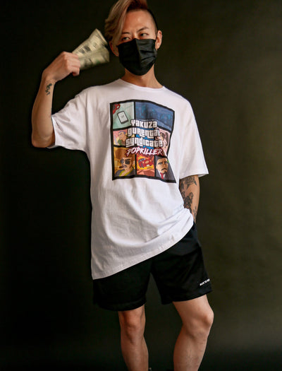 Grand Theft Auto Yakuza themed t-shirt.